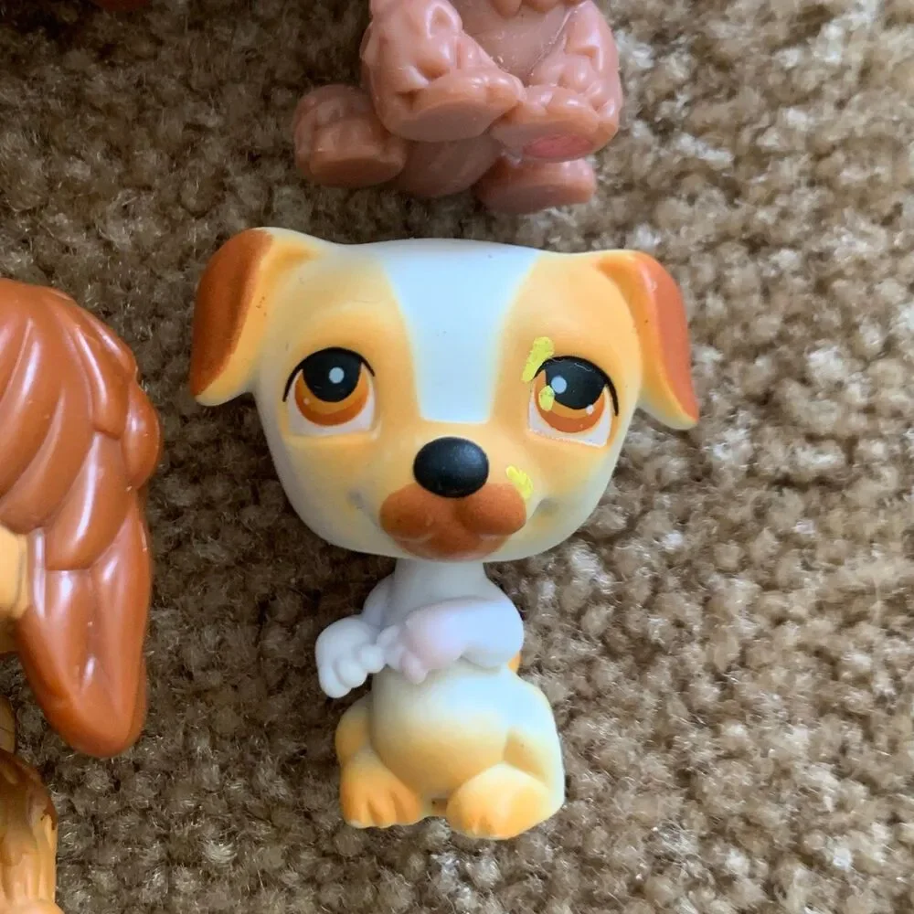Littlest pet shop lot of 9 dogs poodle Dalmatian collie